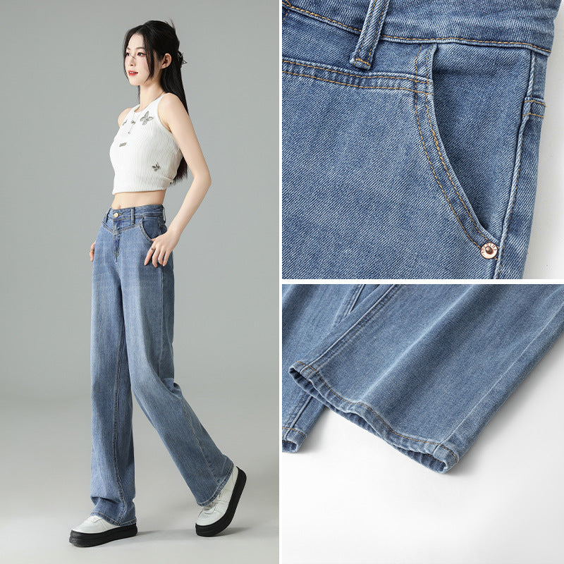 Indigo Juno Wide-Leg Jeans