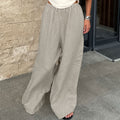 Flow Calder Linen Cotton Wide-Leg Trousers