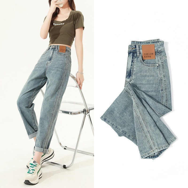 Indigo Bexley Straight High-Waist Jeans