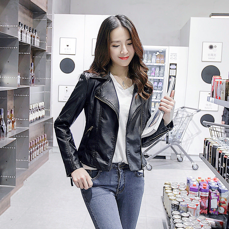 Halo Arden Slim Short Leather Jacket