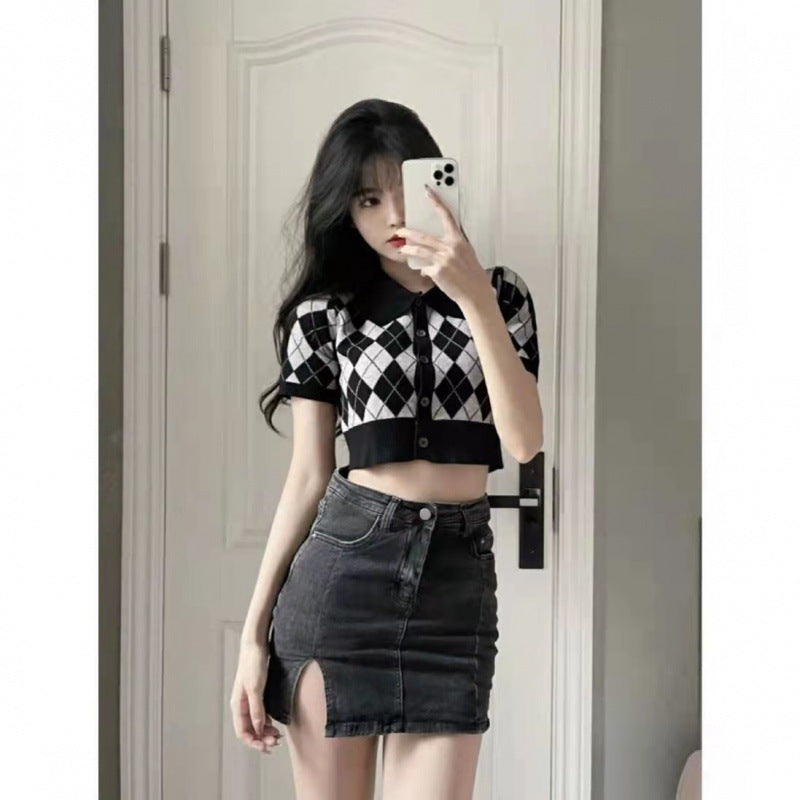Sway Garnet Denim Skirt