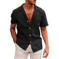 Metro Arden Men's Relaxed Solid Linen Shirt