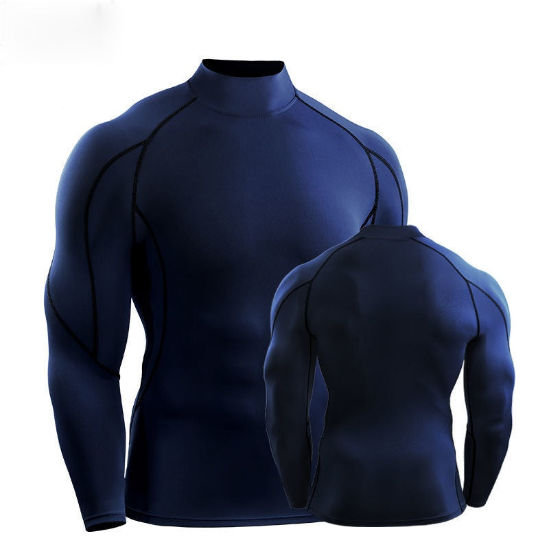 Velocity Men's Quick-Dry Long-Sleeve Turtleneck Top