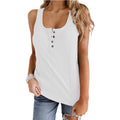 Aurelia Button Solid Tank Top