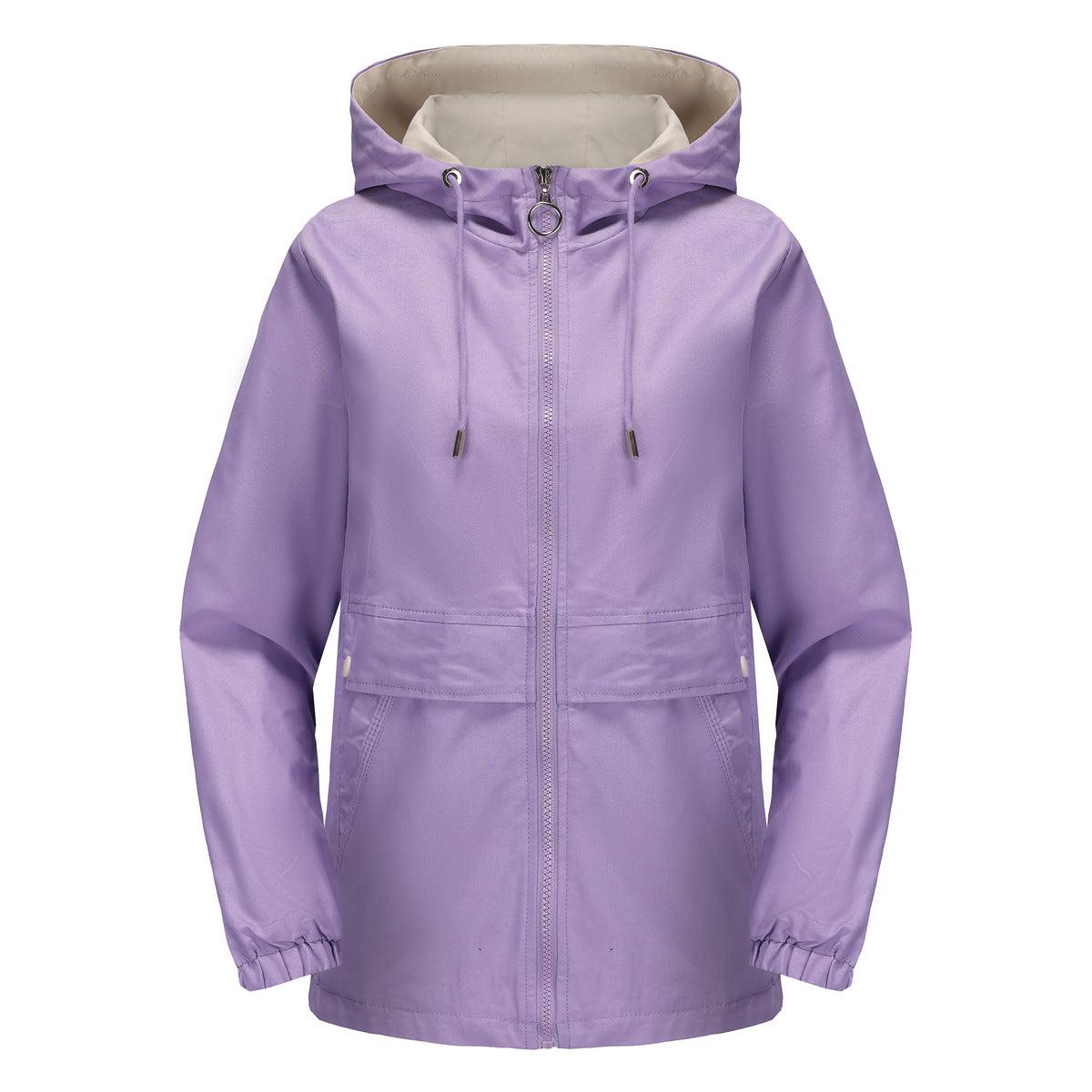 Lumen Hooded Solid Trench Coat