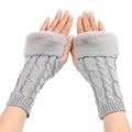 Ember Wool Cable-Knit Knit Arm Warmers