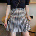 Sway Plaid Pleated Skirt