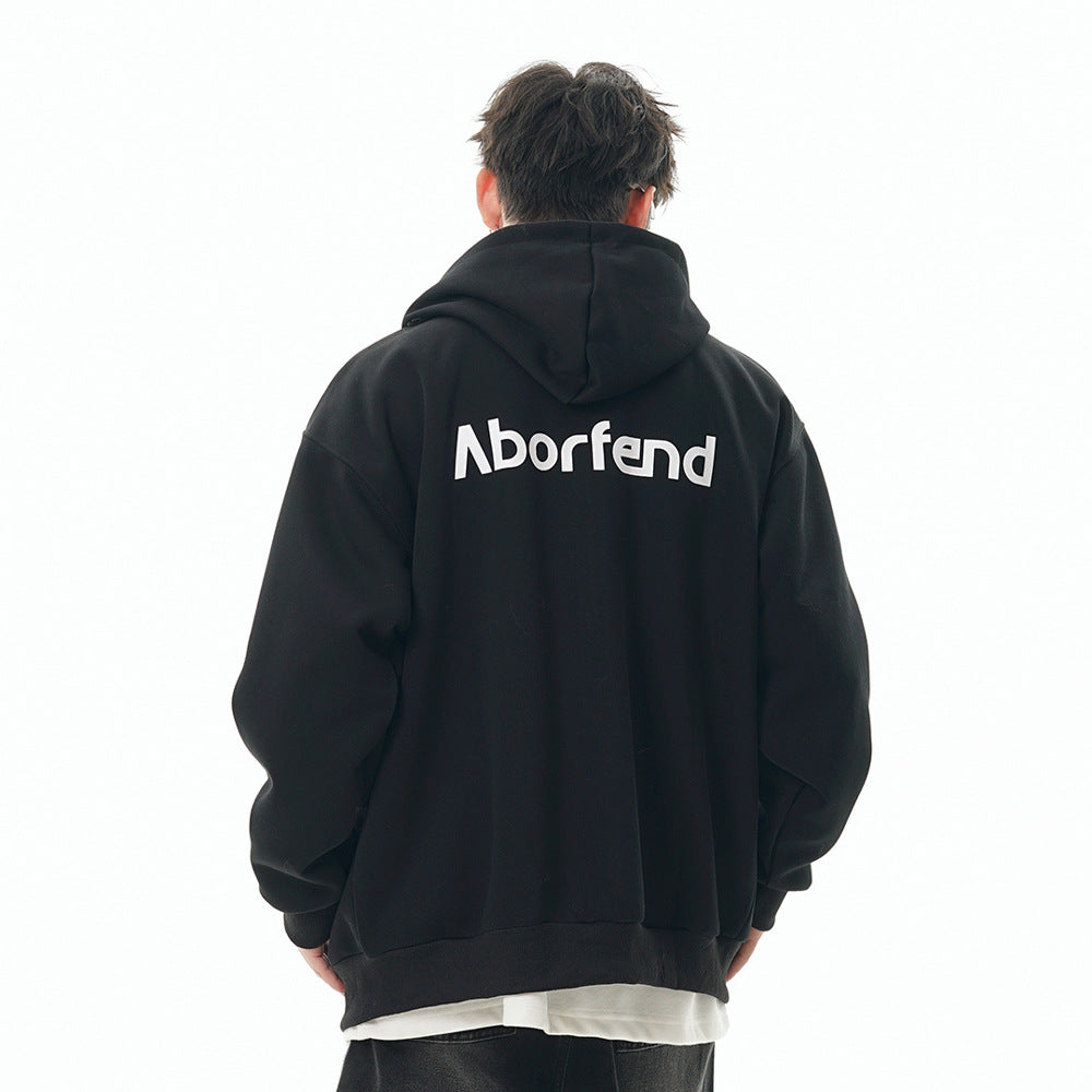 Atlas Men's Hooded Embroidered Cardigan