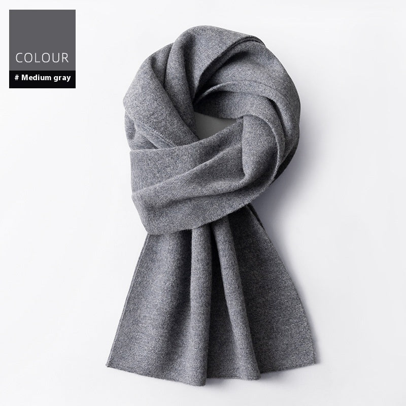 Ember Men's Wool Plaid Scarf