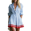 Nova Striped Shirt Dress