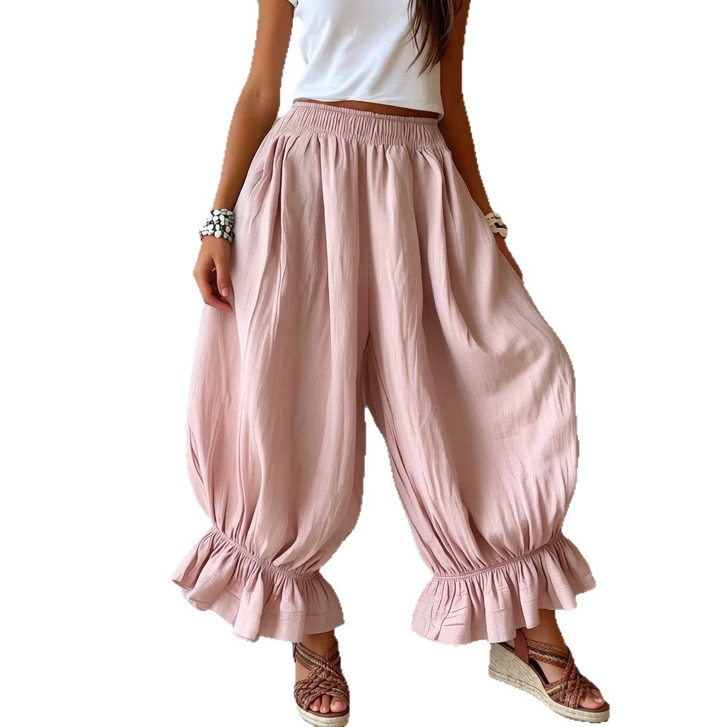 Flow Calder Linen Cotton Relaxed Trousers
