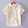 Metro Arden Men's Short-Sleeve Linen Shirt