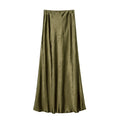 Sway Satin High-Waist Tie-Dye Midi Skirt