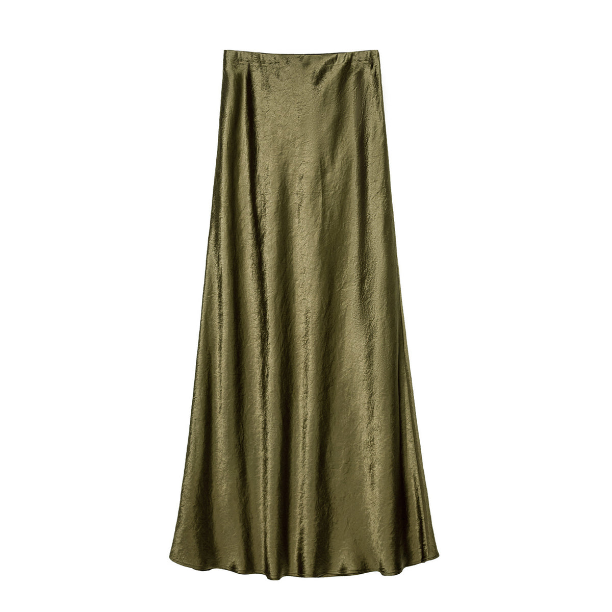 Sway Satin High-Waist Tie-Dye Midi Skirt