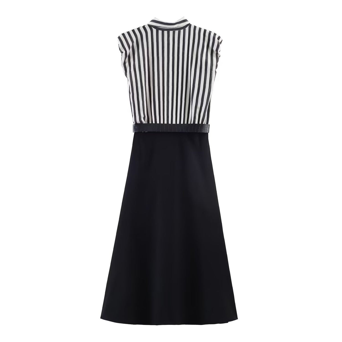 Nova Colour-Block Stripe Polo Midi Dress, view 2