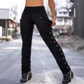 Rover High-Waist Button Cargo Pants