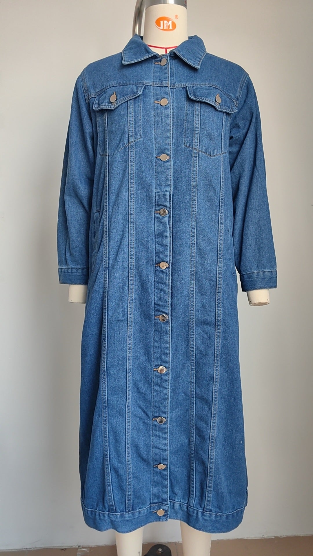 Lumen Denim Long Washed Cardigan