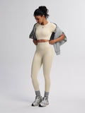 SculptForm Ribbed Seamless High-Waist Two-Piece Set