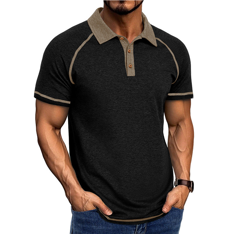 Metro Arden Men's Short-Sleeve Lapel T-Shirt