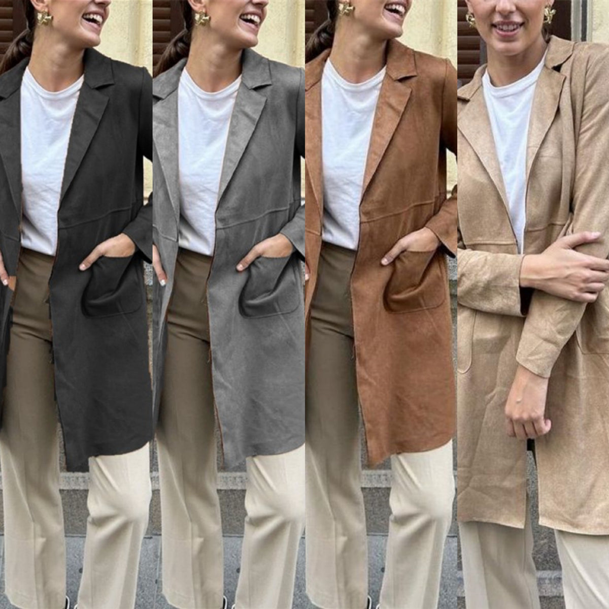 Lumen Velvet Trench Coat