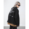 District Men's Relaxed Letter-Print Embroidered Bomber Jacket