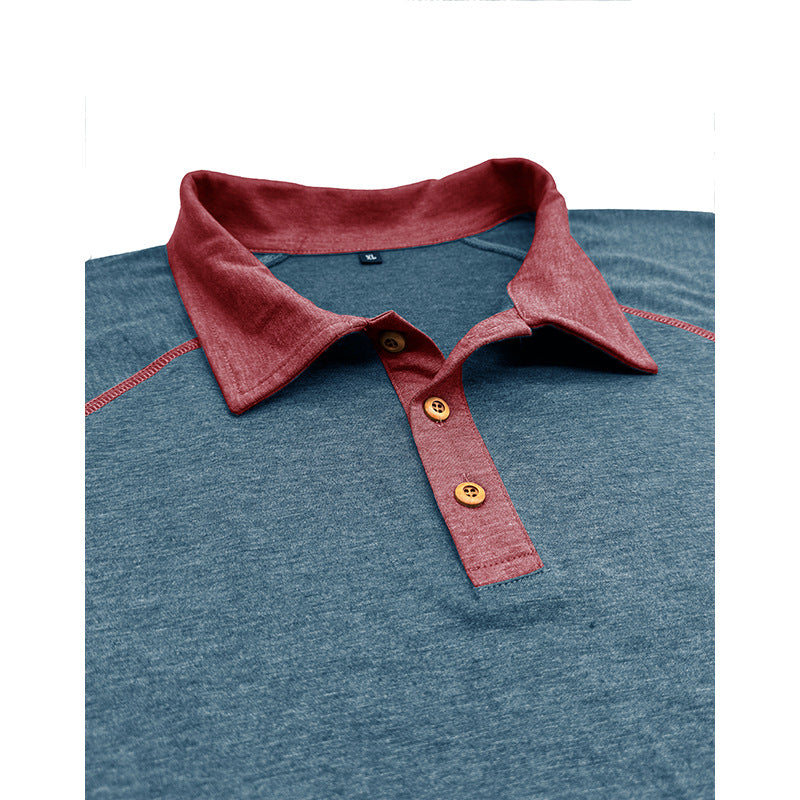 Metro Arden Men's Short-Sleeve Lapel T-Shirt
