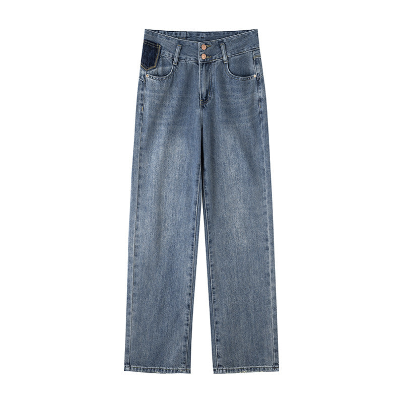 Indigo Marlow Wide-Leg Jeans