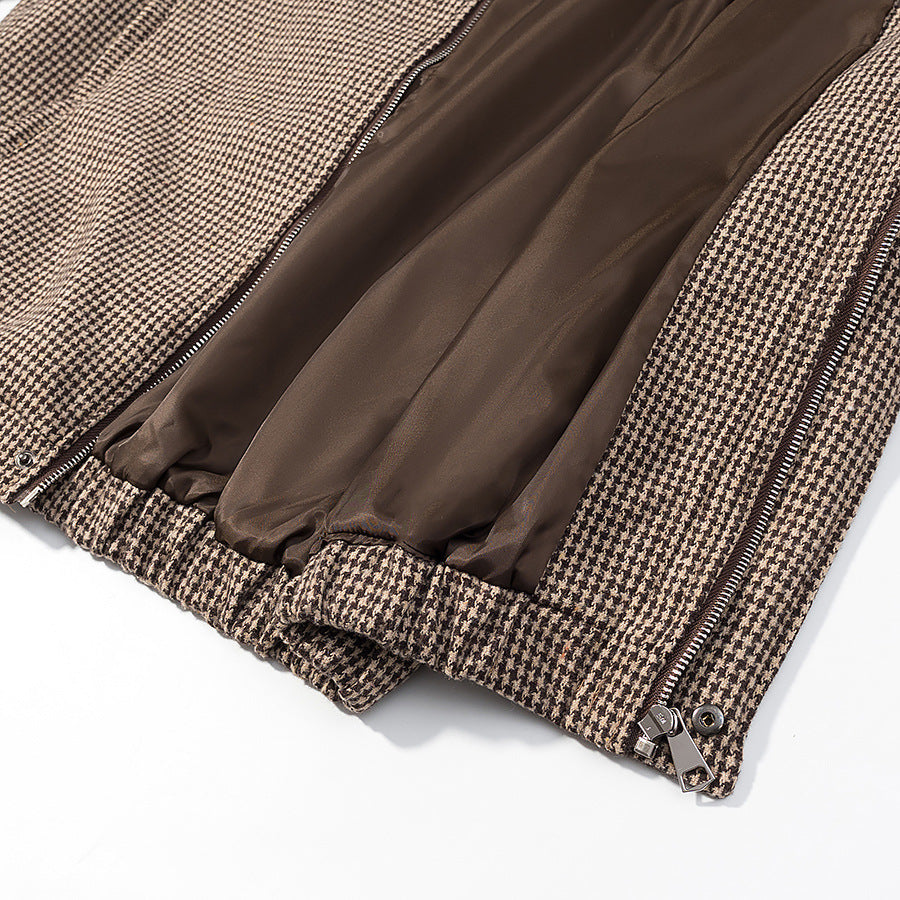 Quill Plaid Bomber Jacket