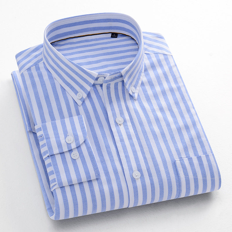 Metro Men's Cotton Striped Shirt