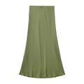 Sway Satin Silky Slim Midi Skirt