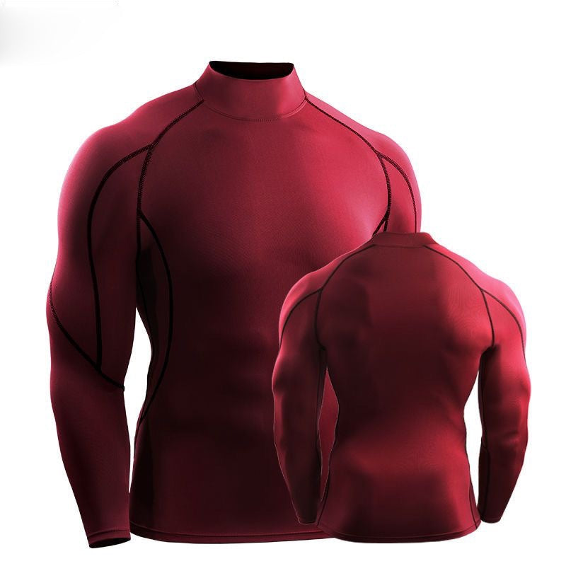 Velocity Men's Quick-Dry Long-Sleeve Turtleneck Top