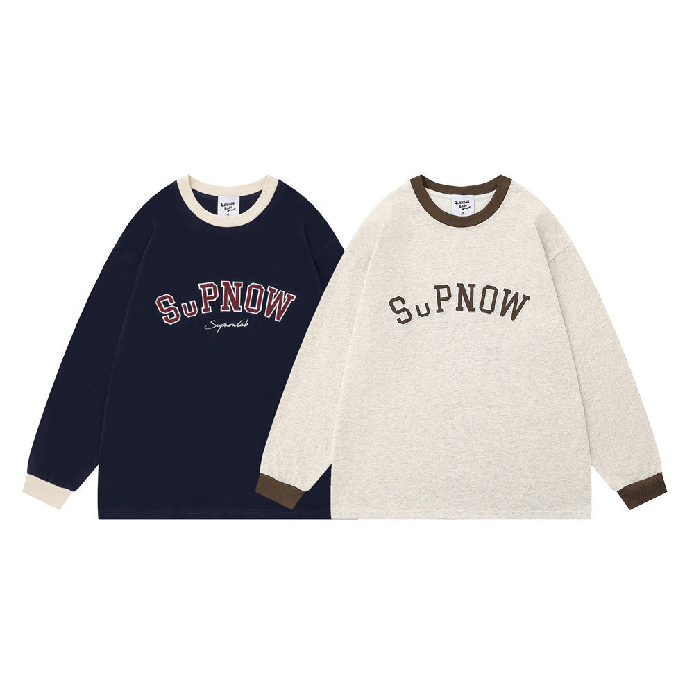 Archive Men's Relaxed Long-Sleeve Letter-Print T-Shirt