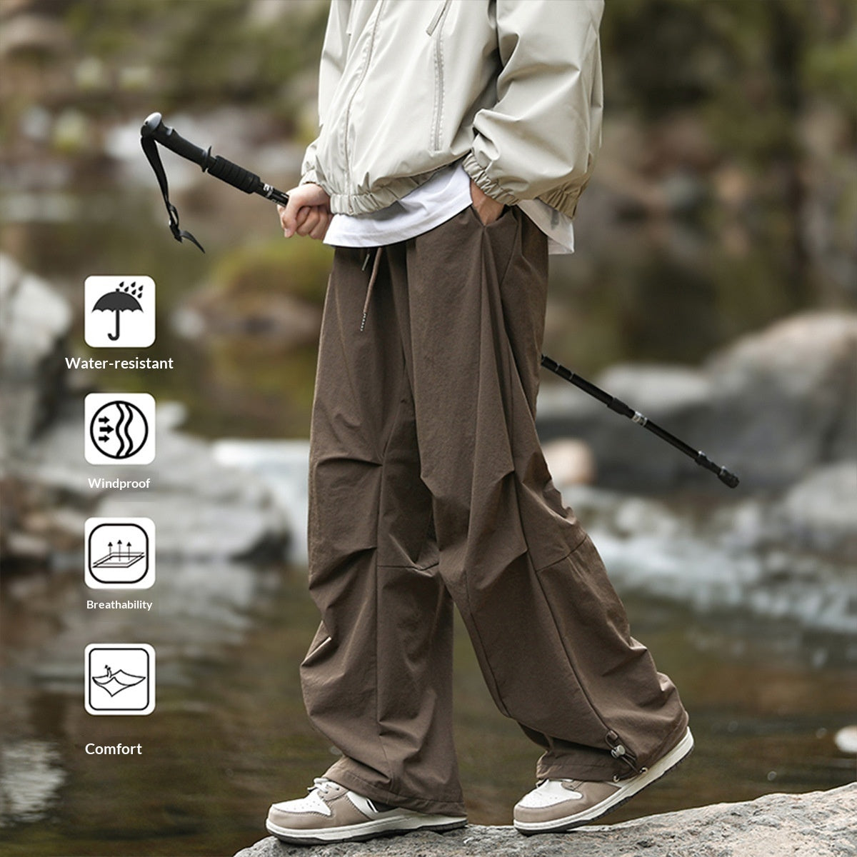 Rover Pleated Cargo Pants