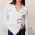 Aurelia Flared Lapel Cardigan