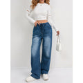 Indigo Denim Straight Jeans