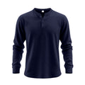 Metro Men's Relaxed Long-Sleeve Henley Shirt