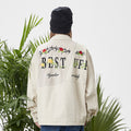 District Men's Letter-Print Embroidered Jacket