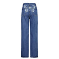 Indigo Straight Printed Washed Jeans