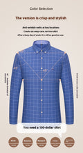 Metro Men's Cotton Long-Sleeve Plaid Shirt