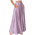 Sway Satin High-Waist Maxi Midi Skirt