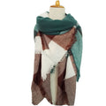 Ember Plaid Square Scarf