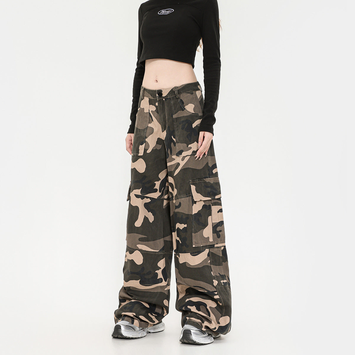 Rover Men's Straight Camo Retro Trousers