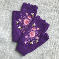 Ember Knit Floral Embroidered Gloves