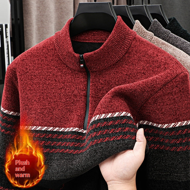 Atlas Men's Fleece-Lined Half-Zip Sweater