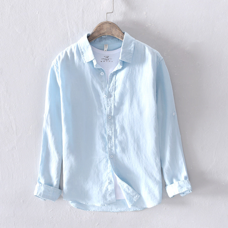 Metro Arden Men's Linen Long-Sleeve Shirt