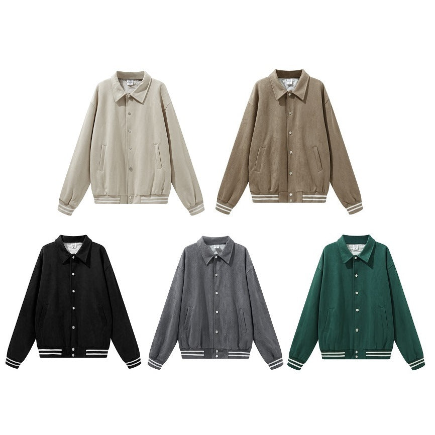 Halo Men's Suede Lapel Jacket