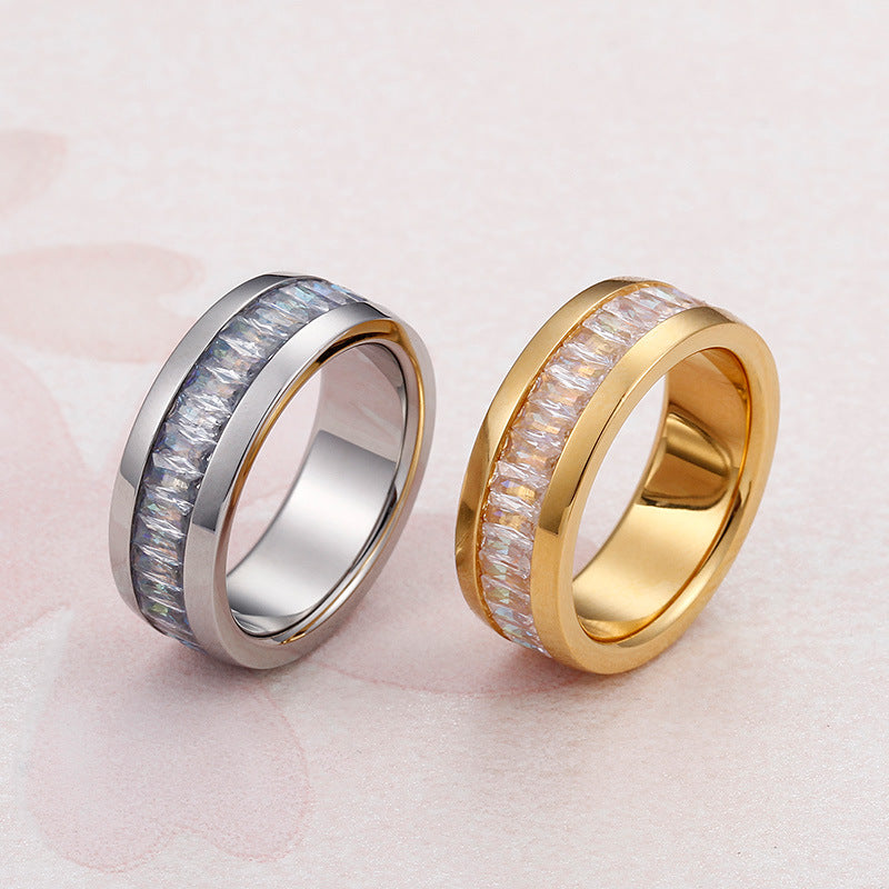 Lune Bexley Stainless Steel Titanium Steel Ring