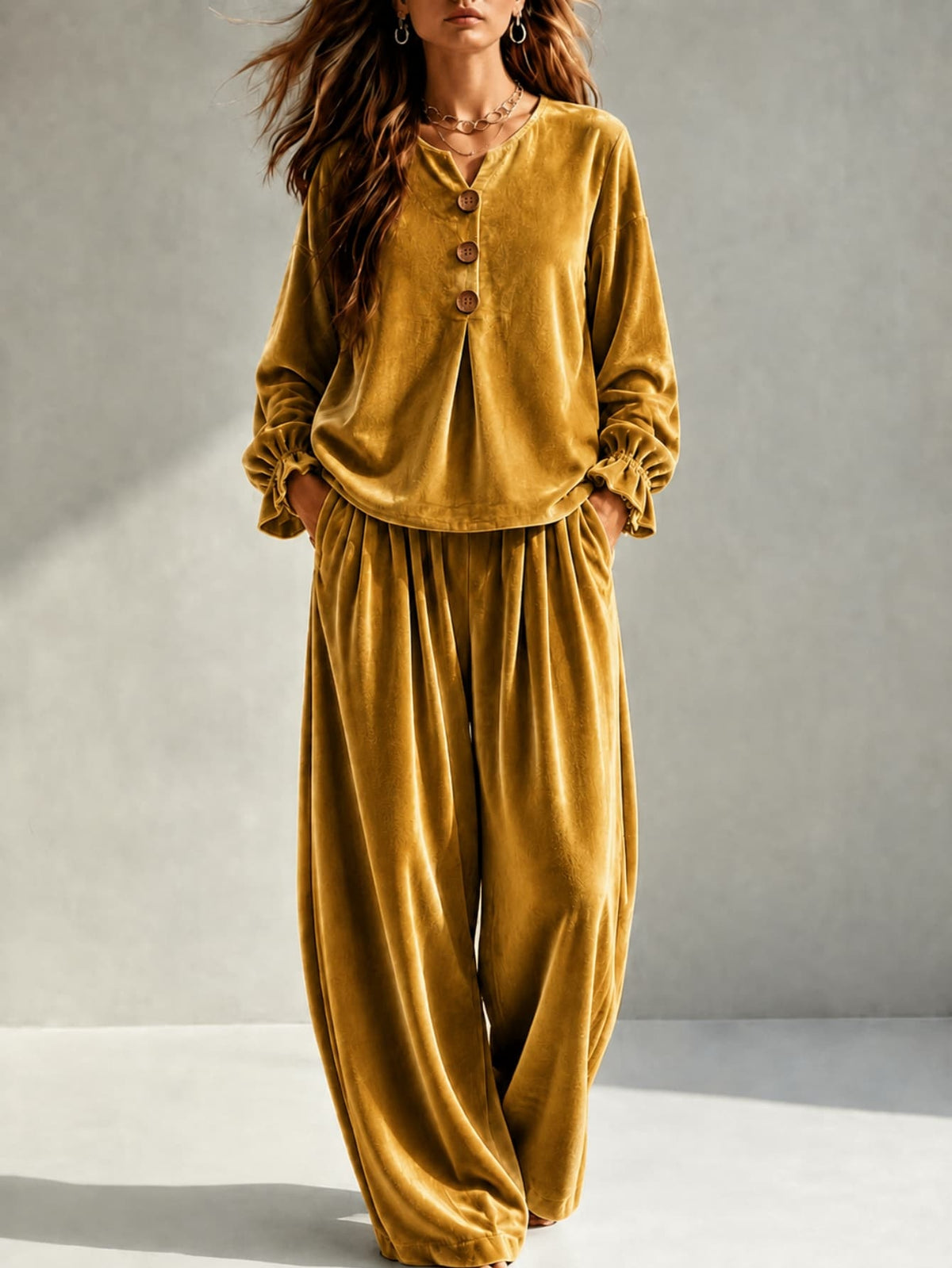 Sera Velvet Two-Piece Set