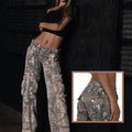 Rover Arden Multi-Pocket Pocket Camo Cargo Pants