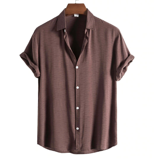 Metro Bexley Men's Linen Cotton Short-Sleeve Shirt